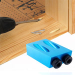 Localizzatore di fori per la lavorazione del legno in lega di alluminio obliquo angolare da 15 gradi, 15 Degree Woodworking Hole Locator