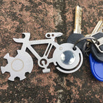 Coltello per carte in acciaio inossidabile con strumento multifunzione portatile di sopravvivenza all'aperto a forma di bicicletta, Card Knife
