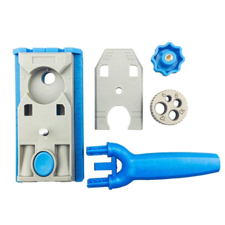 Connettore per foglio di localizzazione di fori di trivellazione angolare obliquo per la lavorazione del legno con marcatura in scala, Woodworking Borehole Locator