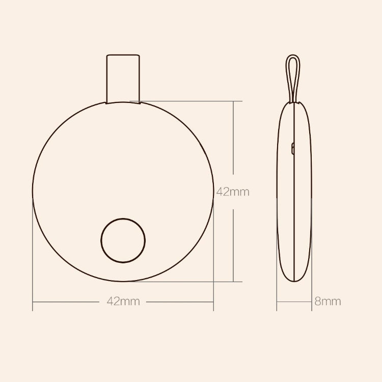 Dispositivo anti-smarrimento intelligente originale Xiaomi Youpin Ranres Ricerca bidirezionale Allarme Bluetooth Rilevatore di posizionamento intelligente, Distanza: 15 m, RW01MN Pink, RW01MN Green, RW01MN White