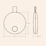 Dispositivo anti-smarrimento intelligente originale Xiaomi Youpin Ranres Ricerca bidirezionale Allarme Bluetooth Rilevatore di posizionamento intelligente, Distanza: 15 m, RW01MN Pink, RW01MN Green, RW01MN White