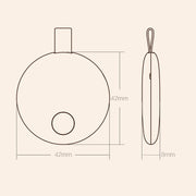 Dispositivo anti-smarrimento intelligente originale Xiaomi Youpin Ranres Ricerca bidirezionale Allarme Bluetooth Rilevatore di posizionamento intelligente, Distanza: 15 m, RW01MN Pink, RW01MN Green, RW01MN White