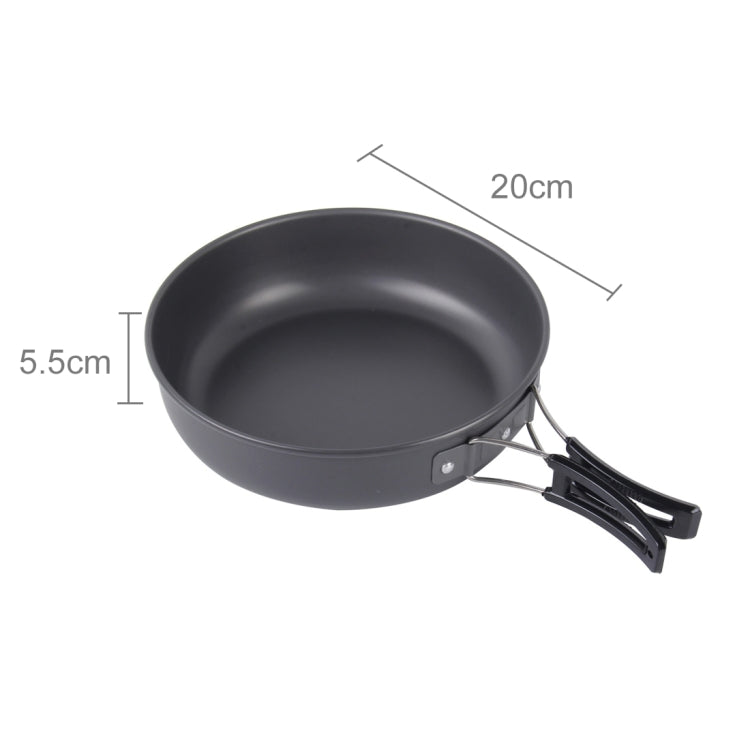 DS-500 Set di pentole impilabili da 15 pezzi ultraleggeri da campeggio per 4-5 persone, dimensioni: grande, DS-500 Size: Large