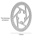 Parti di ricambio per pastiglie rotore disco freno scooter elettrico da 110 mm per Xiaomi Mijia M365, Brake Disc Rotor Pad