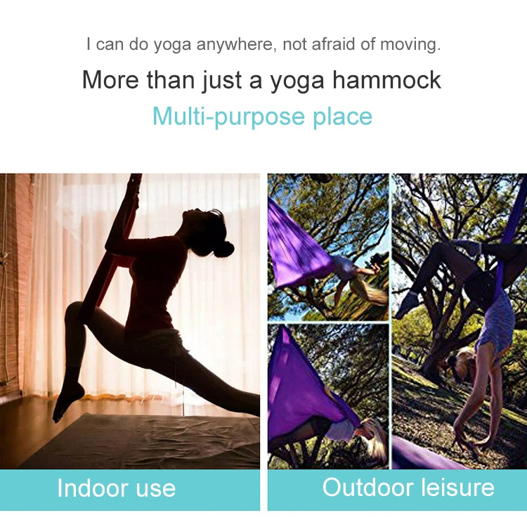 Set di amache per yoga aerea con corda elastica per allungamento delle mani per la casa