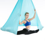 Set di amache per yoga aerea con corda elastica per allungamento delle mani per la casa