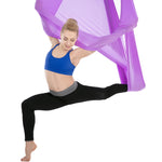 Set di amache per yoga aerea con corda elastica per allungamento delle mani per la casa