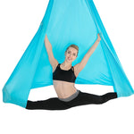Set di amache per yoga aerea con corda elastica per allungamento delle mani per la casa