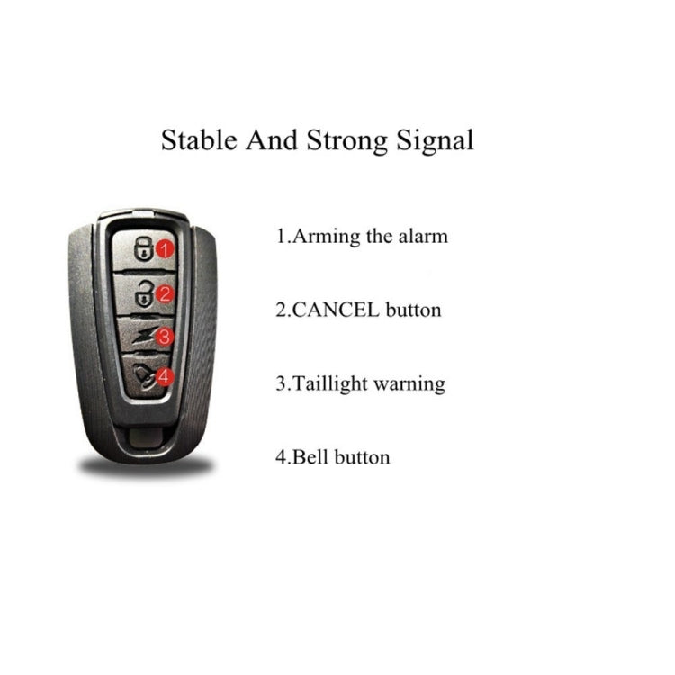 Fanale posteriore per bicicletta con allarme LED COB intelligente impermeabile IP65 impermeabile con telecomando, distanza di controllo: 1-100 m, IP65 Waterproof Taillight