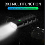 Luce a LED per manubrio anteriore con ricarica USB BX3 (10 ore, lampada T6 + A02), 10 Hours, T6+A02 Lamp