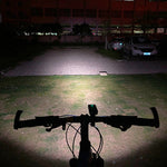 Luce a LED per manubrio anteriore con ricarica USB BX3 (10 ore, lampada T6 + A02), 10 Hours, T6+A02 Lamp