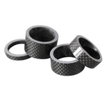 Forcella anteriore per bicicletta Serie sterzo Guarnizione in fibra di carbonio Anello di supporto per polso stelo Fibra di carbonio 3K 5 / 10 / 15 / 20mm, 4pcs /Set