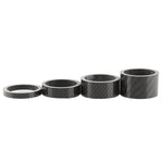 Forcella anteriore per bicicletta Serie sterzo Guarnizione in fibra di carbonio Anello di supporto per polso stelo Fibra di carbonio 3K 5 / 10 / 15 / 20mm, 4pcs /Set