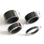 Forcella anteriore per bicicletta Serie sterzo Guarnizione in fibra di carbonio Anello di supporto per polso stelo Fibra di carbonio 3K 5 / 10 / 15 / 20mm, 4pcs /Set