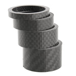 Forcella anteriore per bicicletta Serie sterzo Guarnizione in fibra di carbonio Anello di supporto per polso stelo Fibra di carbonio 3K 5 / 10 / 15 / 20mm, 4pcs /Set