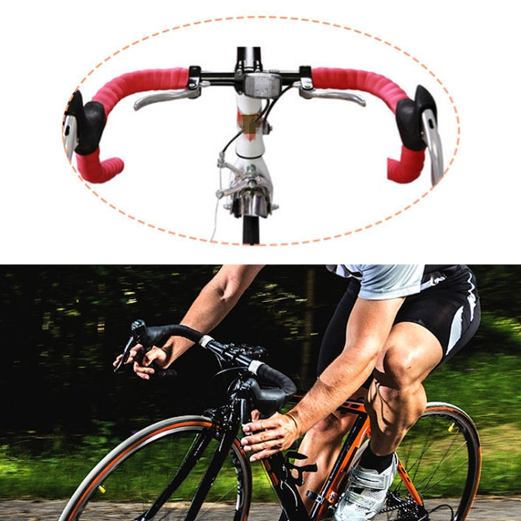 1 paio di nastri per manubrio in sughero per bicicletta sportiva per bici da strada + 2 tappi per barra, 2m Black, 2m Pink, 2m Green, 2m Grey, 2m Blue, 2m Red, 2m Baby Blue, 2m White, 2m Yellow