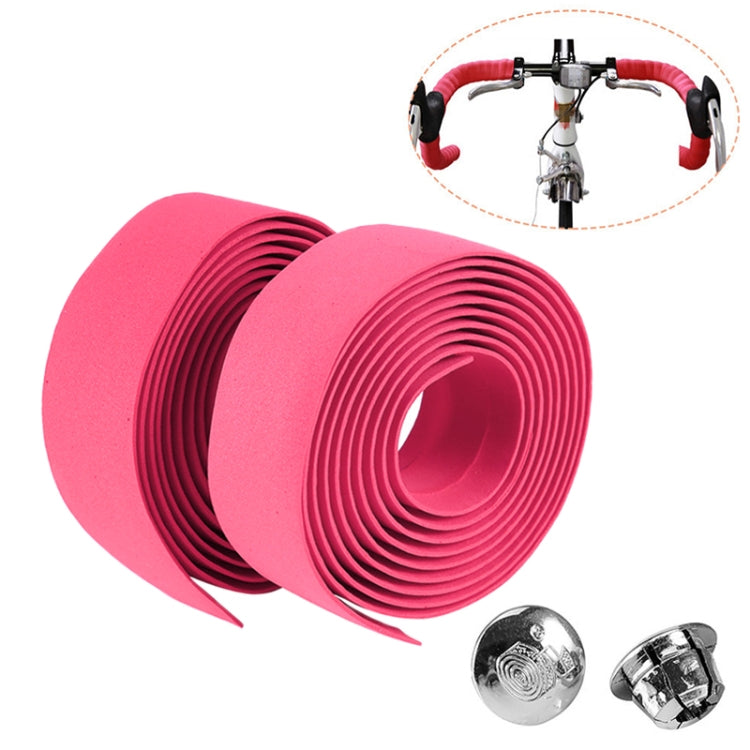 1 paio di nastri per manubrio in sughero per bicicletta sportiva per bici da strada + 2 tappi per barra, 2m Black, 2m Pink, 2m Green, 2m Grey, 2m Blue, 2m Red, 2m Baby Blue, 2m White, 2m Yellow