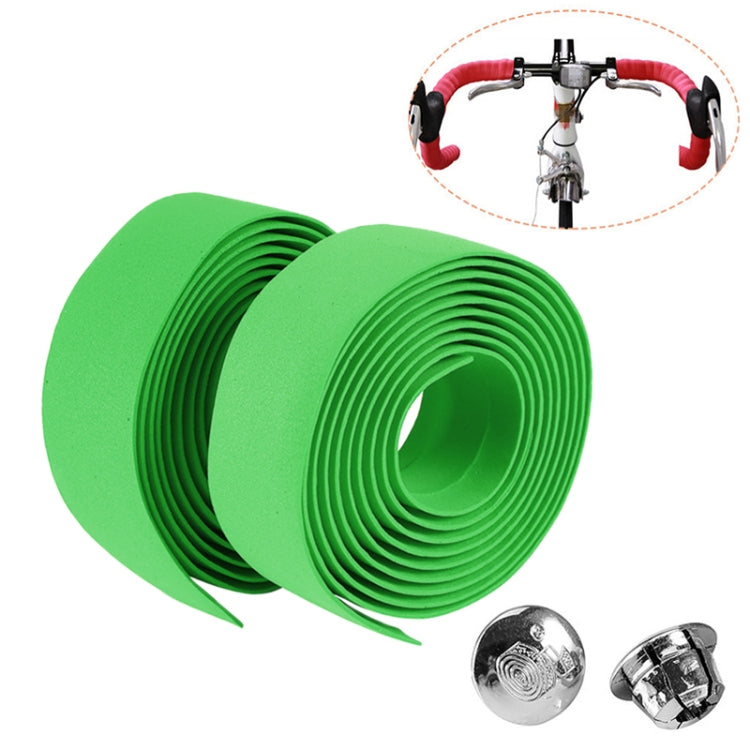 1 paio di nastri per manubrio in sughero per bicicletta sportiva per bici da strada + 2 tappi per barra, 2m Black, 2m Pink, 2m Green, 2m Grey, 2m Blue, 2m Red, 2m Baby Blue, 2m White, 2m Yellow
