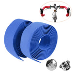 1 paio di nastri per manubrio in sughero per bicicletta sportiva per bici da strada + 2 tappi per barra, 2m Black, 2m Pink, 2m Green, 2m Grey, 2m Blue, 2m Red, 2m Baby Blue, 2m White, 2m Yellow