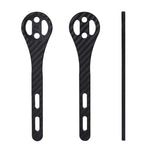 TOSEEK Supporto da tabella codici per bicicletta da strada interamente in fibra di carbonio per la serie Garmin (lucido), For Bryton Series(Gloss), For CATEYE Series(Gloss), For Garmin Series(Gloss)