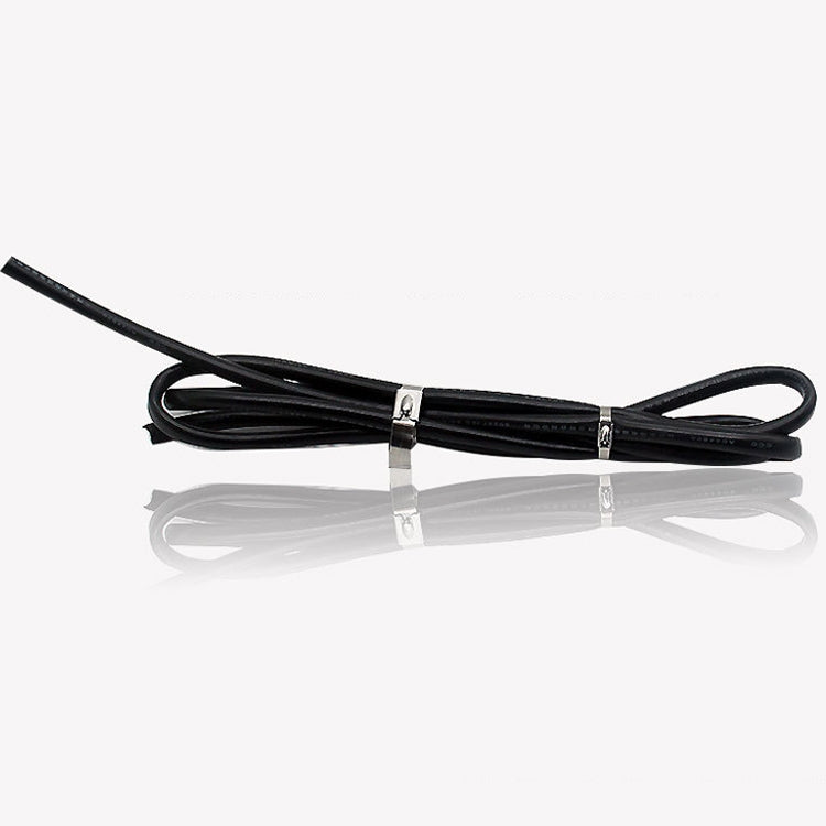 100 PZ 4.6x550mm Fascette metalliche in acciaio inossidabile Fascette Zip Wrap Cinghie termiche di scarico Tubo di induzione, 4.6x550mm