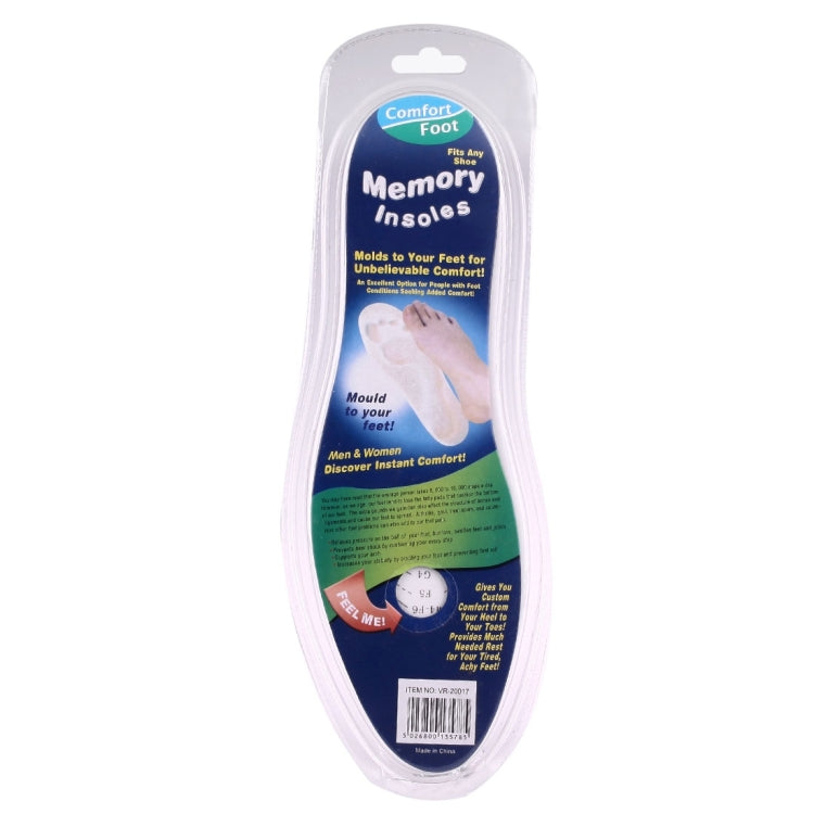 1 paio di solette in memory foam comode e personalizzabili unisex, dimensioni: 28,7 x 9,4 x 0,9 cm, dimensioni USA: 1,5-11