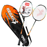 REGAIL 8019 Racchetta da badminton resistente in carbonio da 2 pezzi per principianti