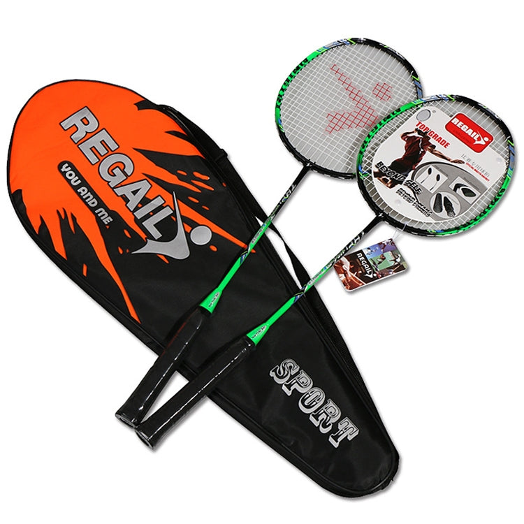 REGAIL 8019 Racchetta da badminton resistente in carbonio da 2 pezzi per principianti