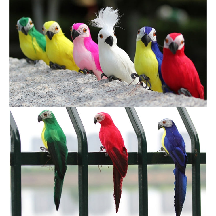 Decorazione orticola Simulazione pappagallo Simulazione Ara da 35 cm, 35cm (Green), 35cm (Blue), 35cm (Red), 35cm (Rose Red), 35cm (White), 35cm (Yellow)