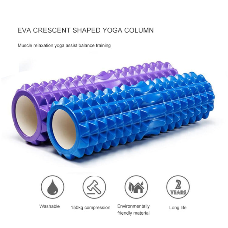 Massaggio rilassante muscolare con rullo EVA Yoga Pilates Fitness, dimensioni: 33 cm x 13 cm, 33cm x 13cm