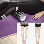 Massaggio rilassante muscolare con rullo EVA Yoga Pilates Fitness, dimensioni: 33 cm x 13 cm, 33cm x 13cm