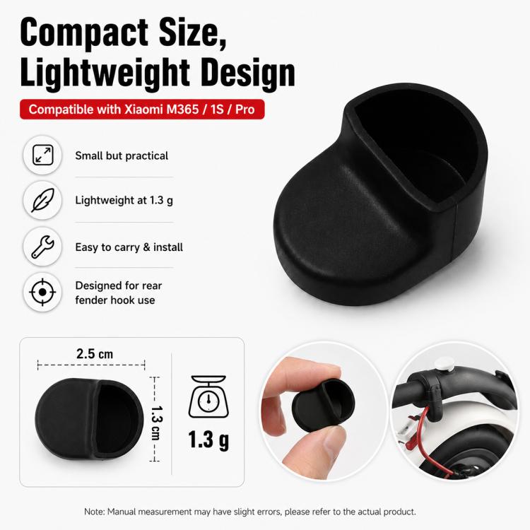 Accessori per scooter elettrici Copertura in silicone per gancio parafango posteriore per Xiaomi Mijia M365