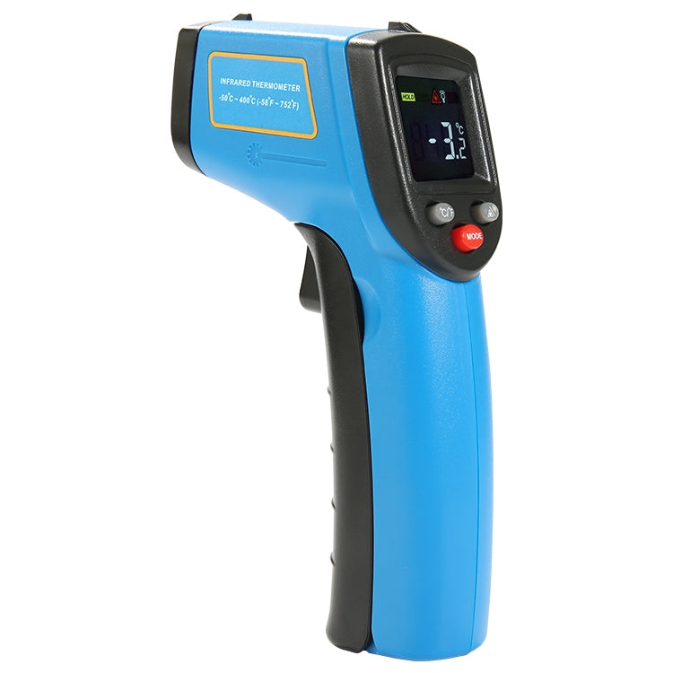 Termometro a infrarossi portatile digitale con punto laser GM333A, intervallo di temperatura: -50-400 gradi Celsius