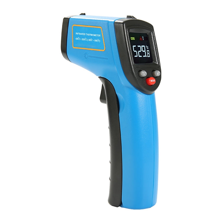 Termometro a infrarossi portatile con punto laser digitale GM533A, intervallo di temperatura: -50-530 gradi Celsius, GM533A