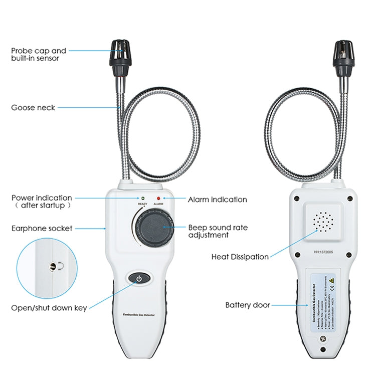 Rilevatore di gas combustibile portatile GM8800B