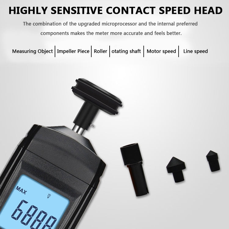 BENETECH GM8906 Portable Contact Tachometer