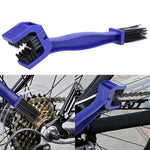 2 Set spazzola per pulizia catena bicicletta Strumenti per pulizia volano Spazzola guarnitura Spazzola set ruota catena per pulizia, 2 Set (Blue), 2 Set (Red)