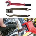 2 Set spazzola per pulizia catena bicicletta Strumenti per pulizia volano Spazzola guarnitura Spazzola set ruota catena per pulizia, 2 Set (Blue), 2 Set (Red)
