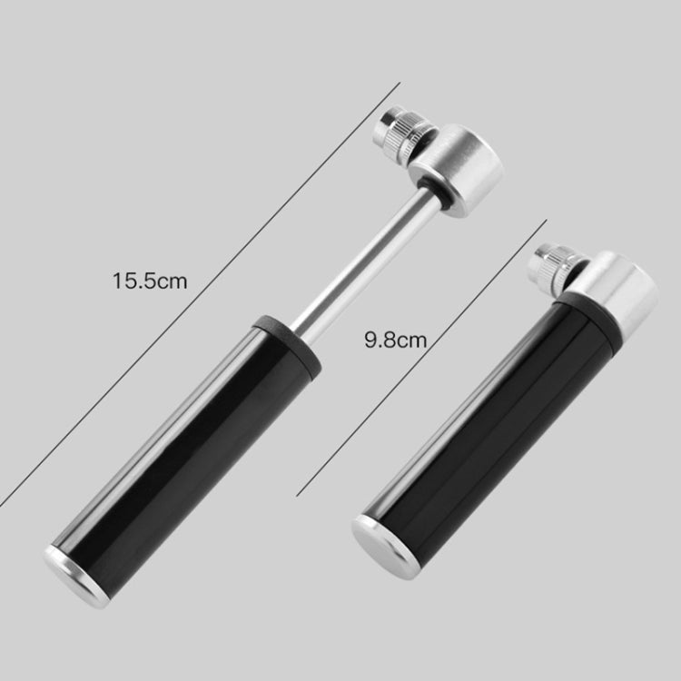 Mini pompa manuale portatile in lega di alluminio per bicicletta, Inflator Black, Inflator Red, Inflator Silver