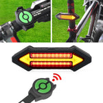Luce posteriore per bicicletta, telecomando wireless intelligente, indicatore di direzione, Turn Signal Warning Light