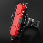 Lampada posteriore a LED ricaricabile USB per bicicletta