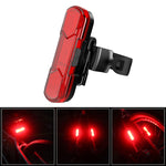 Lampada posteriore a LED ricaricabile USB per bicicletta
