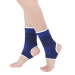 2 protezioni elastiche per il supporto della caviglia sportiva, dimensioni: 19 x 8 cm (blu reale), Ankle Support Size: 8 x 19cm