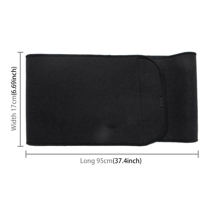 Protezione elastica sportiva per il supporto della vita termica, dimensioni: 17 x 95 cm, Waist Support  Size: 17 x 95cm(Black), Waist Support  Size: 17 x 95cm(Blue)