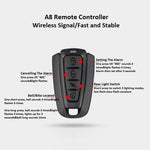 Antusi A8 Allarme antifurto wireless portatile ricaricabile con luce posteriore, A8
