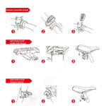 Antusi A8 Allarme antifurto wireless portatile ricaricabile con luce posteriore, A8