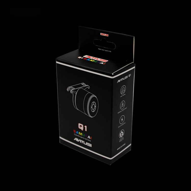 Antusi Q1 7 colori ciclismo luce fanale posteriore per bicicletta accessori per bici, Q1