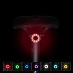 Antusi Q1 7 colori ciclismo luce fanale posteriore per bicicletta accessori per bici, Q1
