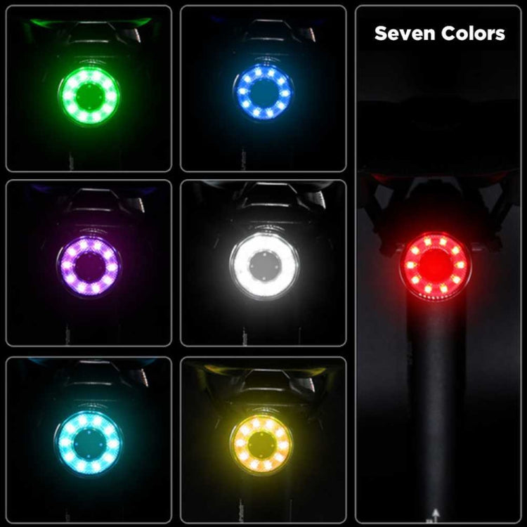 Antusi Q1 7 colori ciclismo luce fanale posteriore per bicicletta accessori per bici, Q1
