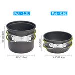 DS-101 Set da cucina portatile per campeggio all'aperto Combinazione di pentole per caldaia da picnic